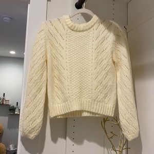 very cute cream colored sweater
